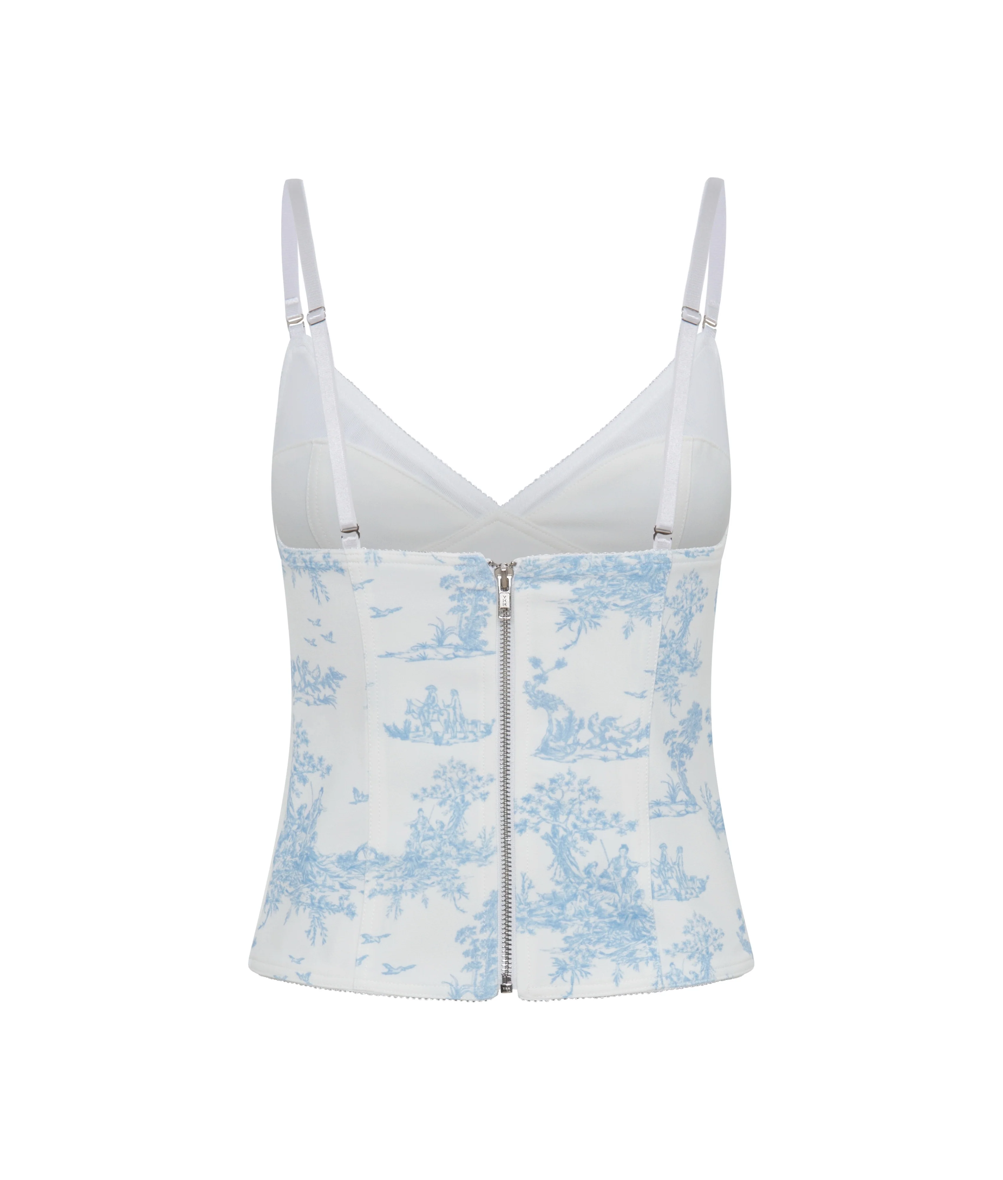 Lana Bustier | Blue Toile - Image 4